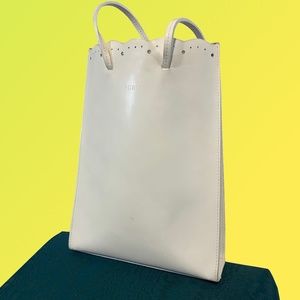 Furla white leather bag